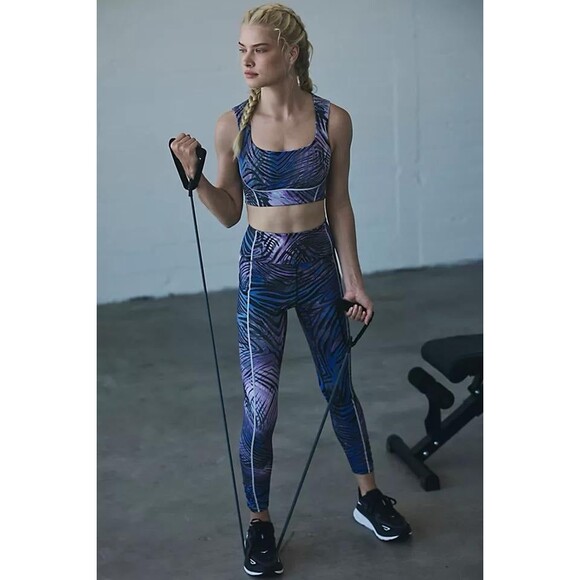 Free People You're A Peach Printed Sports Bra Size Small NWT - Picture 1 of 6